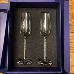 Swarovski Crystalline Toasting Flutes (Set of 2)